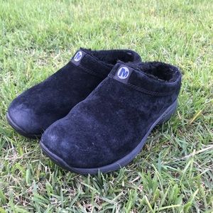 Merrell jungle moc Womens slip one Sz 7.5 black
